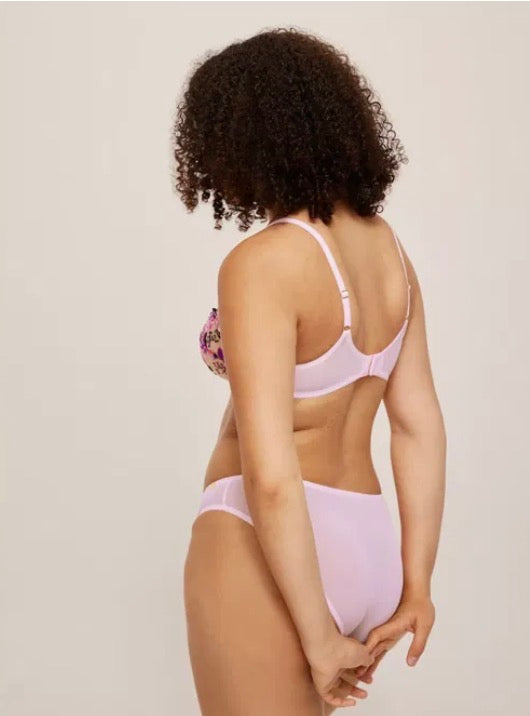 ‘Kiki’ dhalia bikini briefs in rose ombré size 8