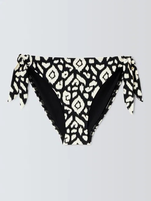 John Lewis ‘maya’ Aztec, twist top bikini in black/white size 16