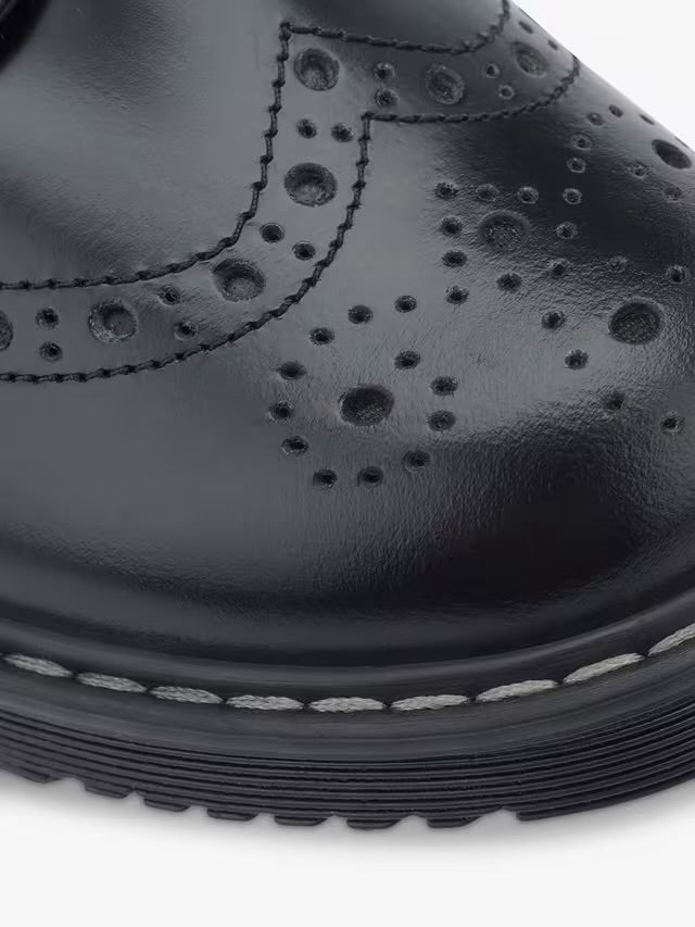 START-RITE Angry Angels ‘Impulsive’ black leather brogues