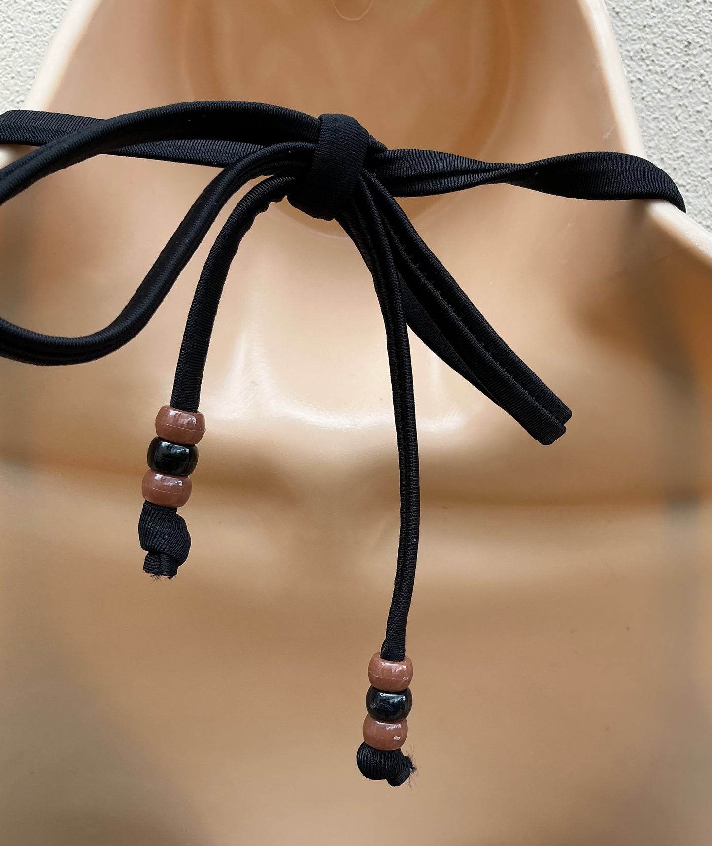 3 piece bikini set in black and leopard size M (10)