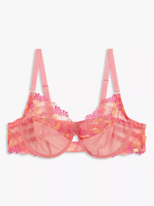 ‘Alexis lemon tree’ balcony bra - full support 32F