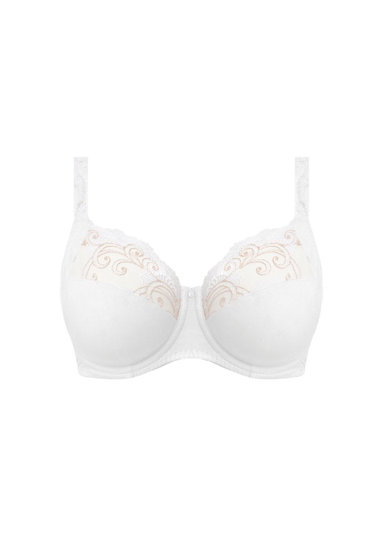 ‘Jocelyn’ full cup, side support bra in white