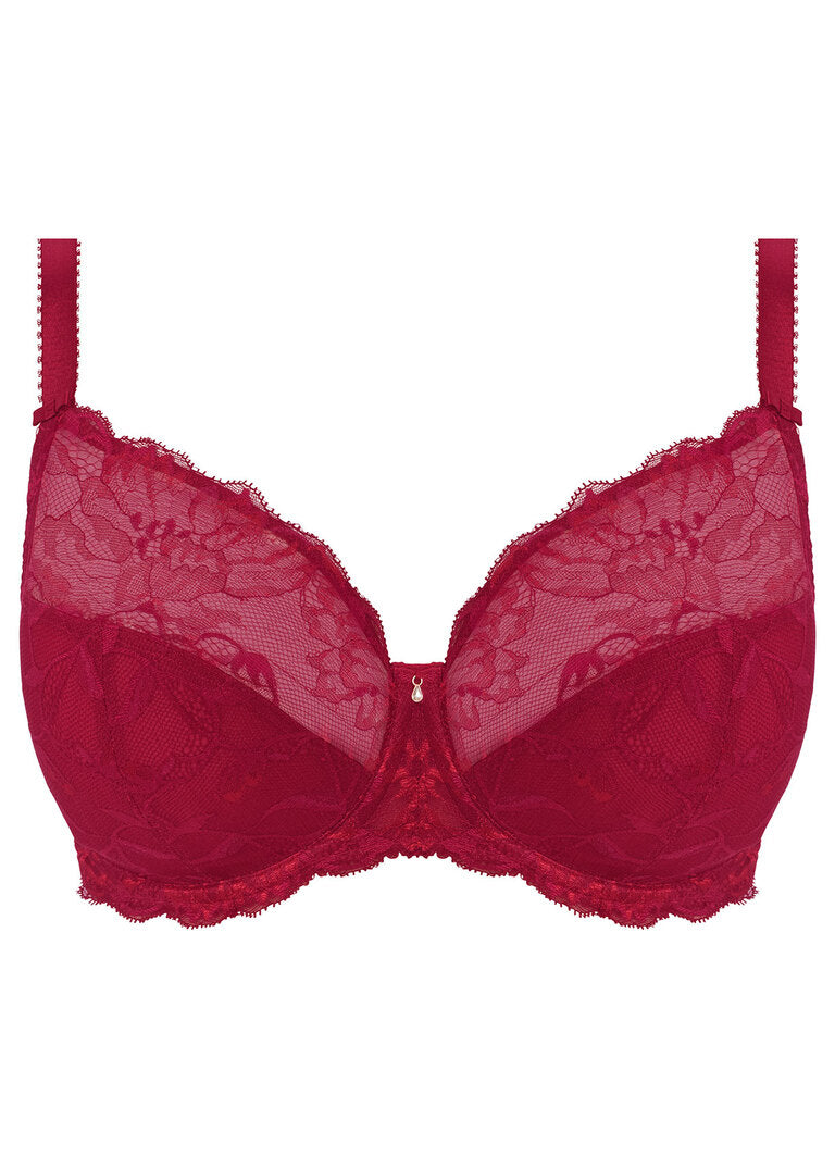 ‘Aubree’ side support bra in rouge