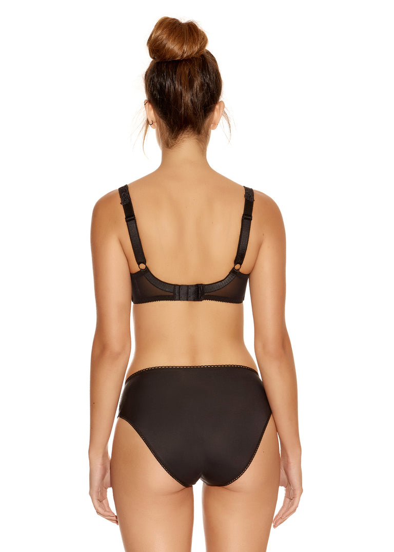 ‘Helena’ full cup, underwired bra in black