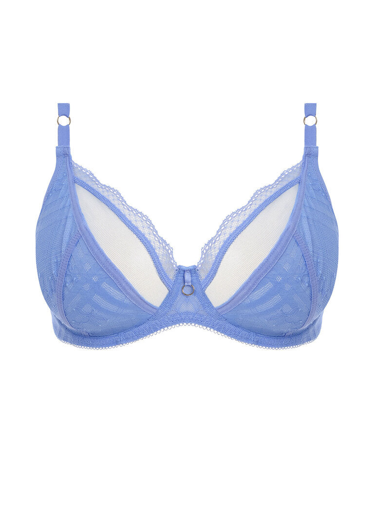 ‘Freya Fatale’ plunge bra in cornflower size 34DD