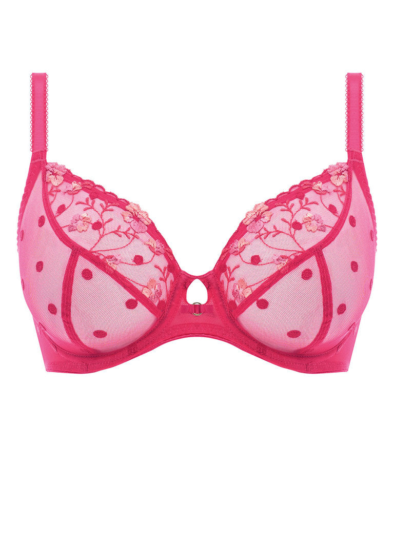 ‘Awakening’ plunge bra in red size 30F