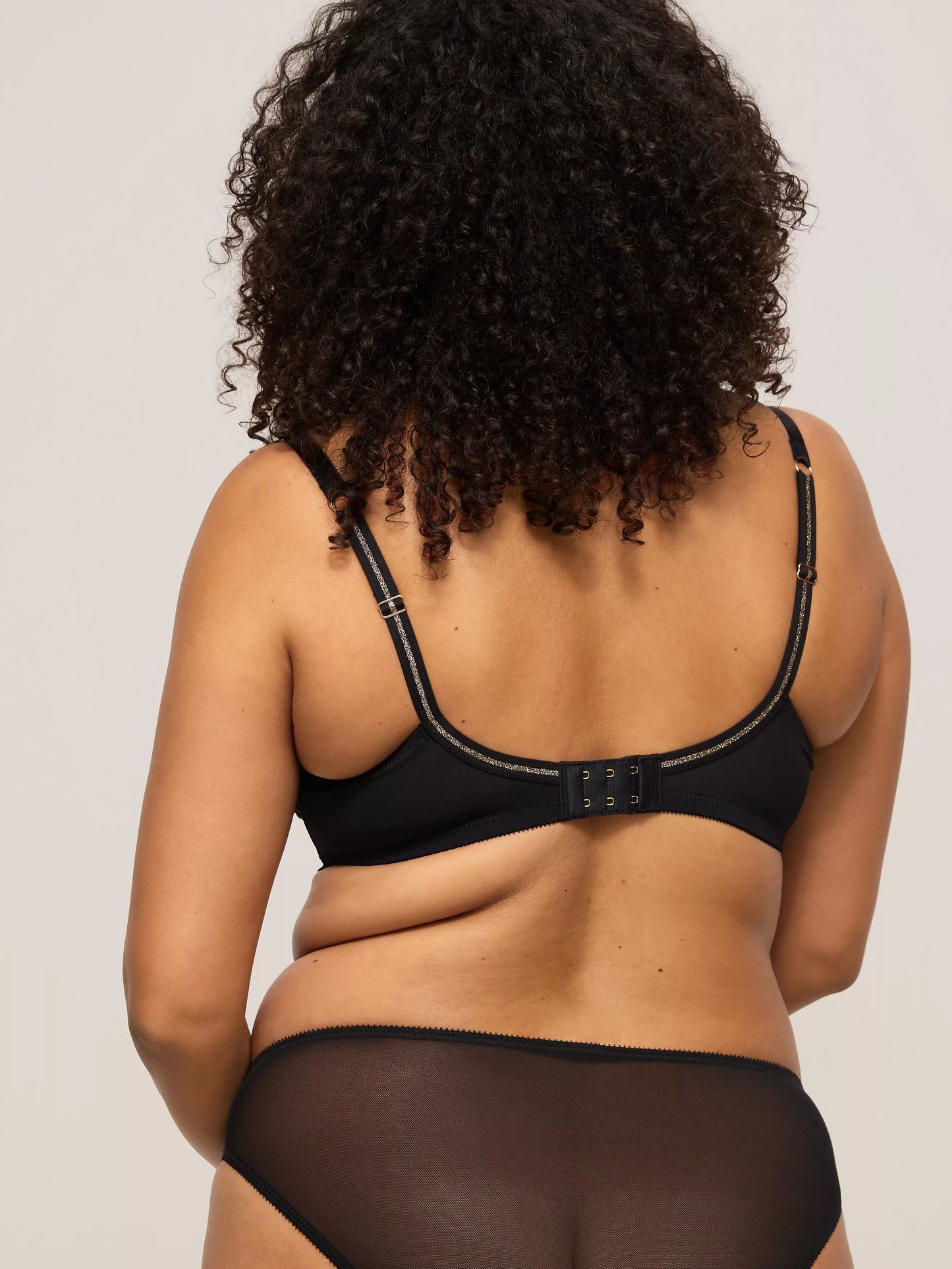 ‘Kiki’ starry night, full support balcony bra in black size 34G