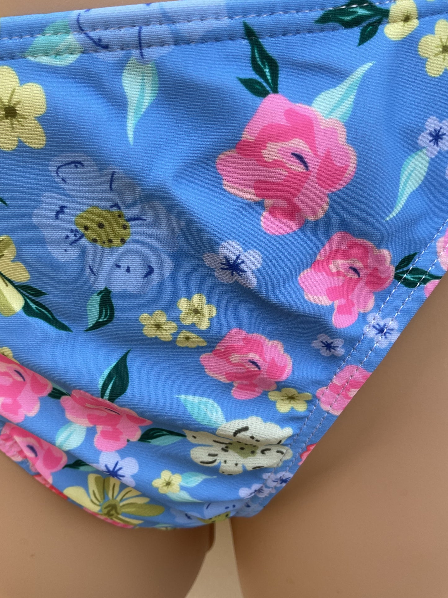 Sky blue floral bikini