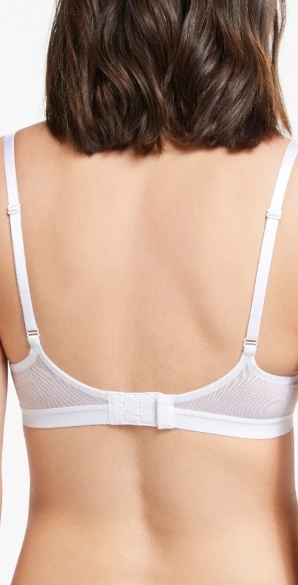 ‘Gemma’ sheer t shirt bra in white size 32B