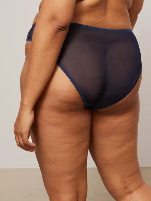‘Sienna’ star bikini briefs in navy, size 8
