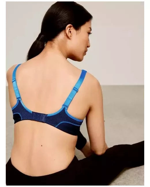 John Lewis ‘Martyna’ underwired sports bra in navy/blue