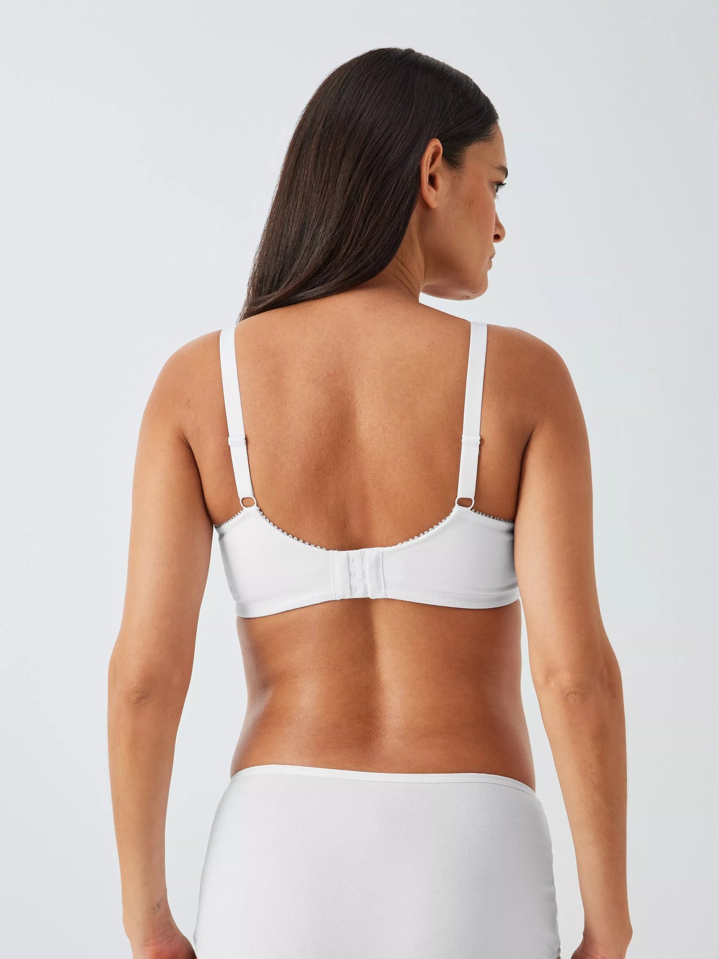 John Lewis cotton maternity/nursing bra PACK OF 2 black/white