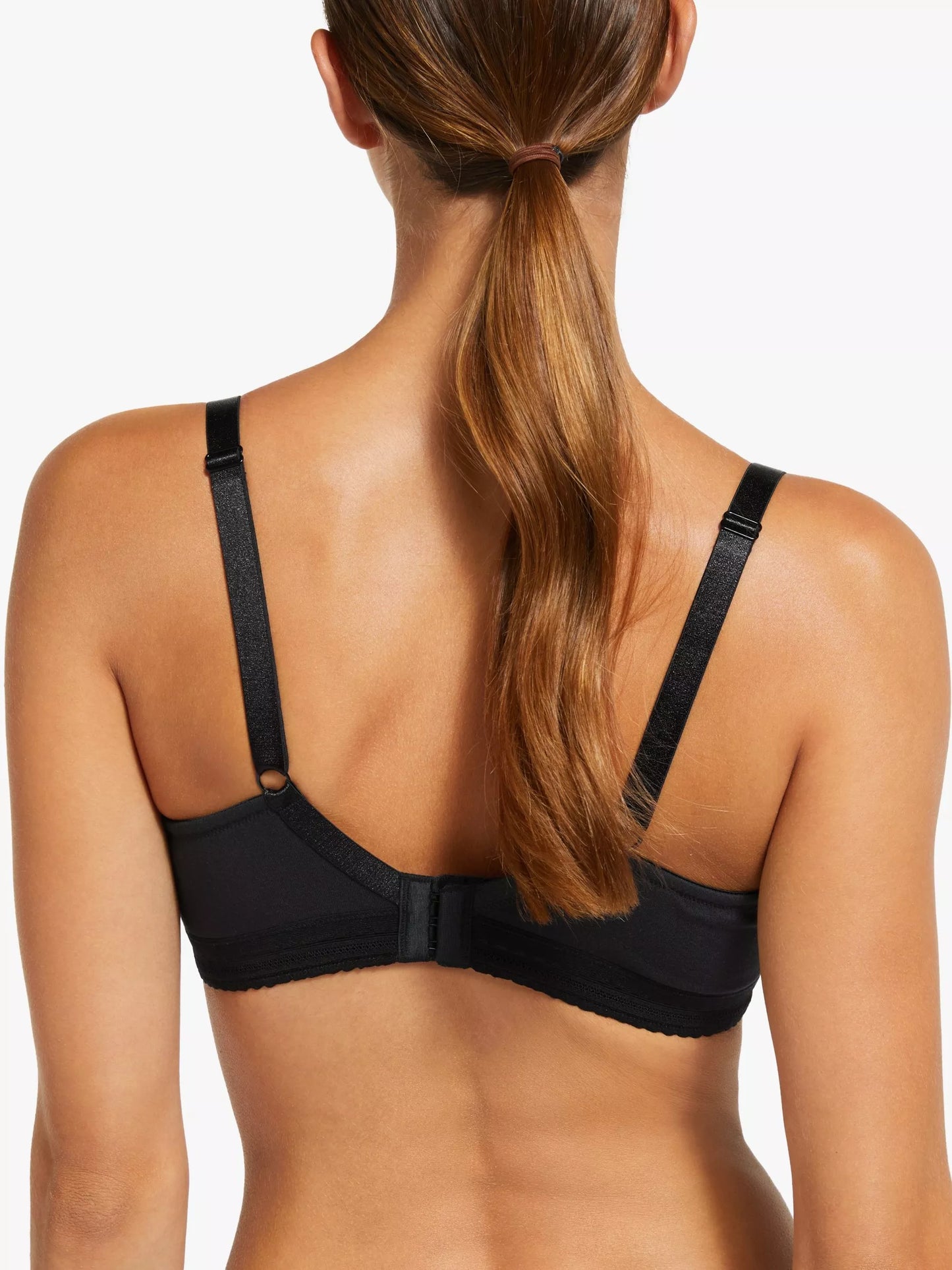 John Lewis PACK OF 2 lace trim drop cup nursing bras black/pink