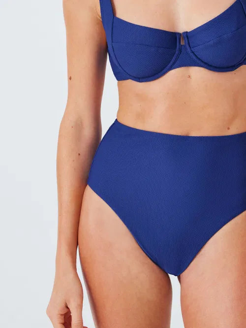 John Lewis ‘Palma’ high waisted, textured underwired bikini size 16 36B