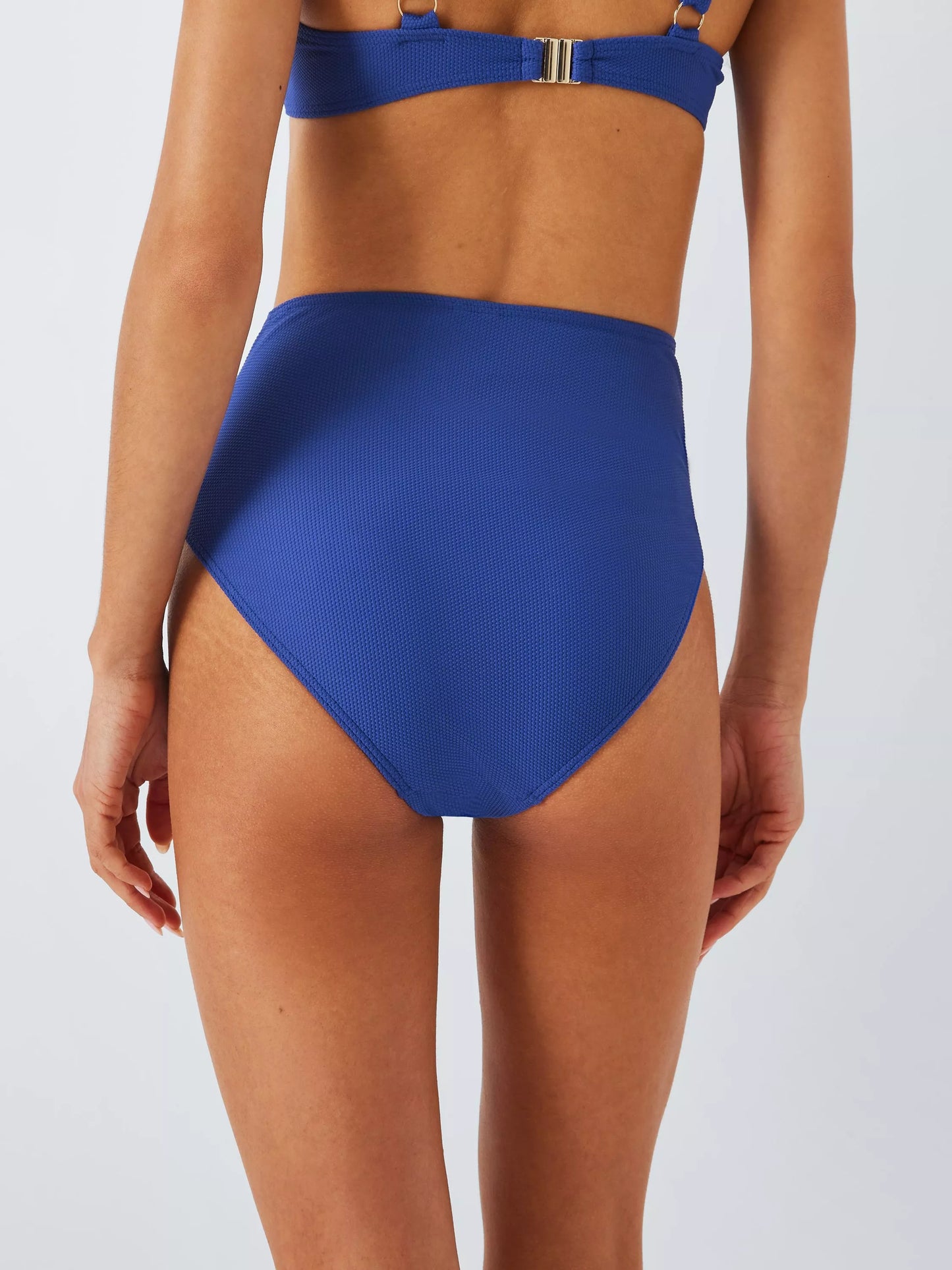 John Lewis ‘Palma’ high waisted, textured underwired bikini size 16 36B