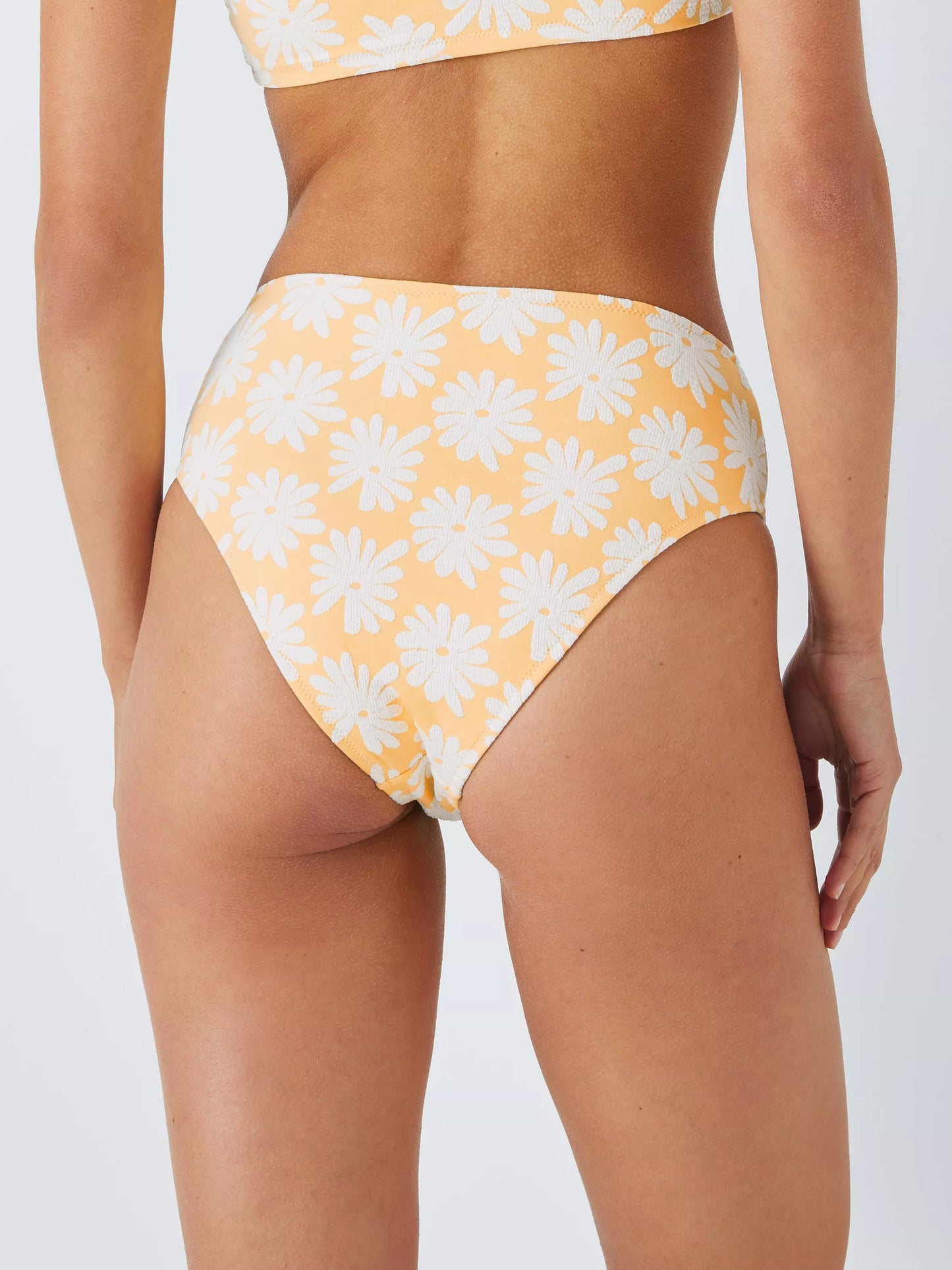John Lewis ‘jacquard flower’ bikini in yellow size 12
