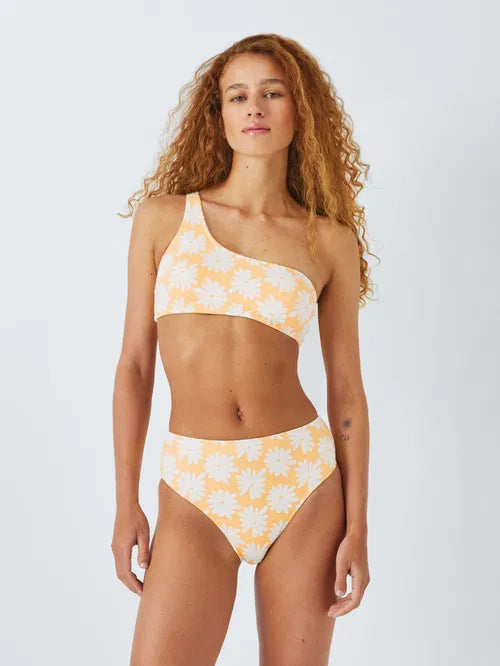 John Lewis ‘jacquard flower’ bikini in yellow size 12
