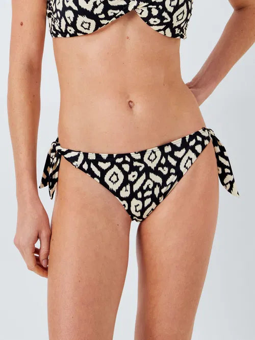John Lewis ‘maya’ Aztec, twist top bikini in black/white size 16