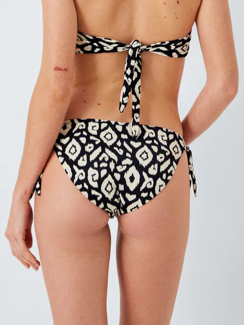 John Lewis ‘maya’ Aztec, twist top bikini in black/white size 16