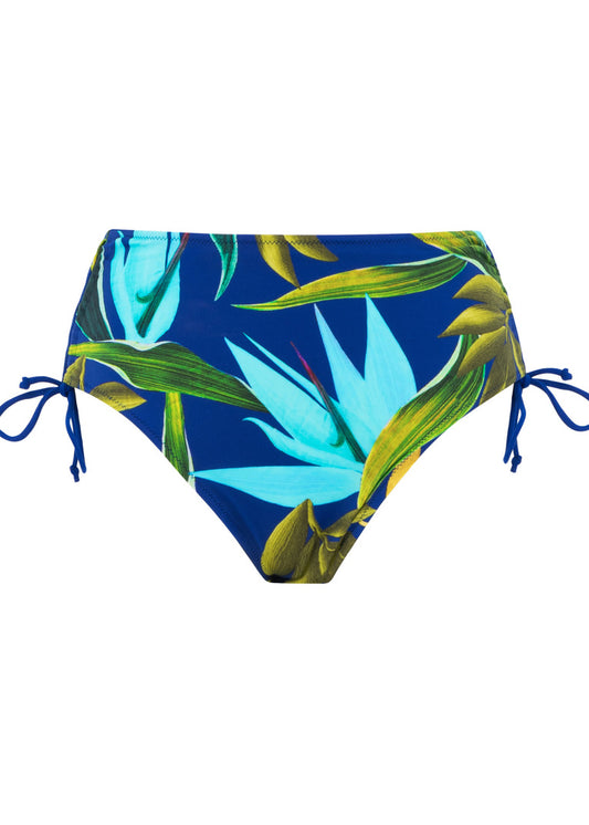 FANTASIE ‘Pichola’ high waist bikini brief in tropical blue size L