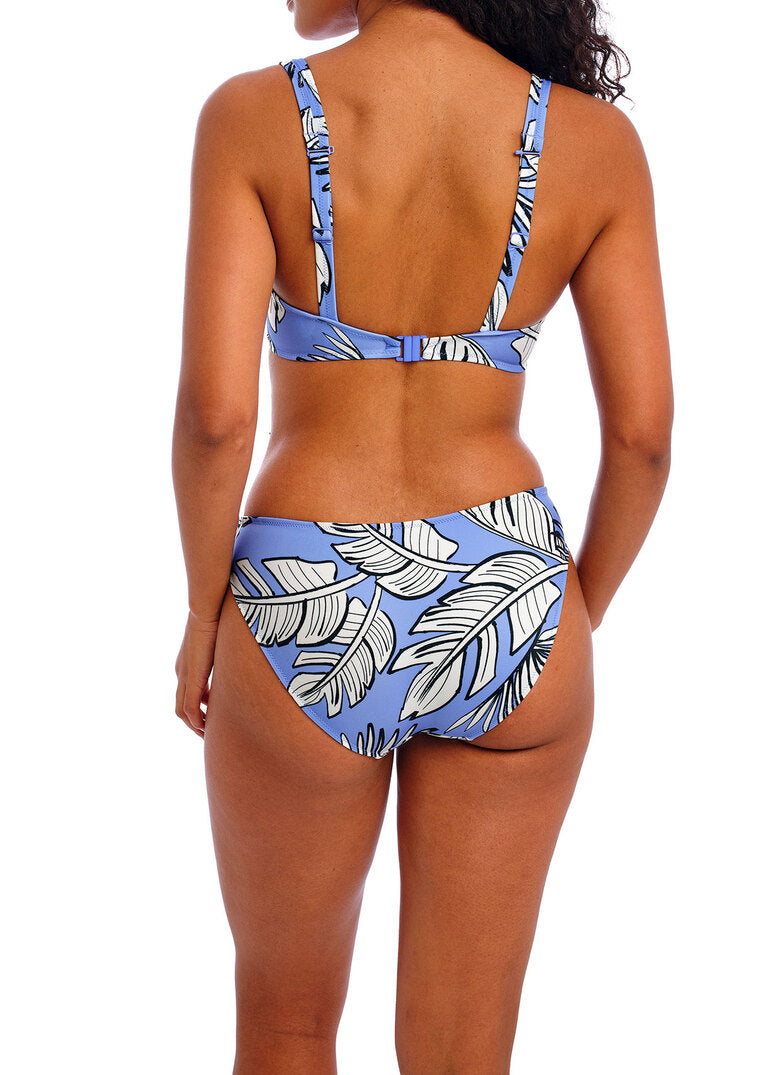 FREYA ‘Mali beach’ high apex bikini top in cornflower size 36D