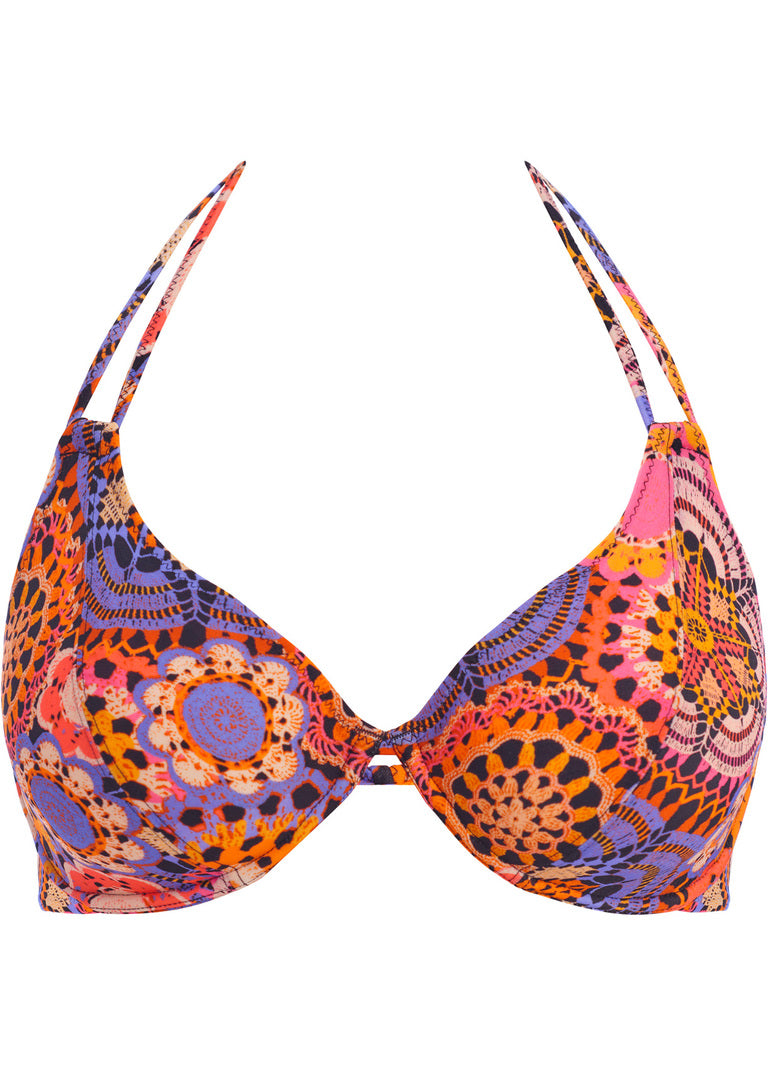 FREYA ‘Santiago night’ halter bikini top