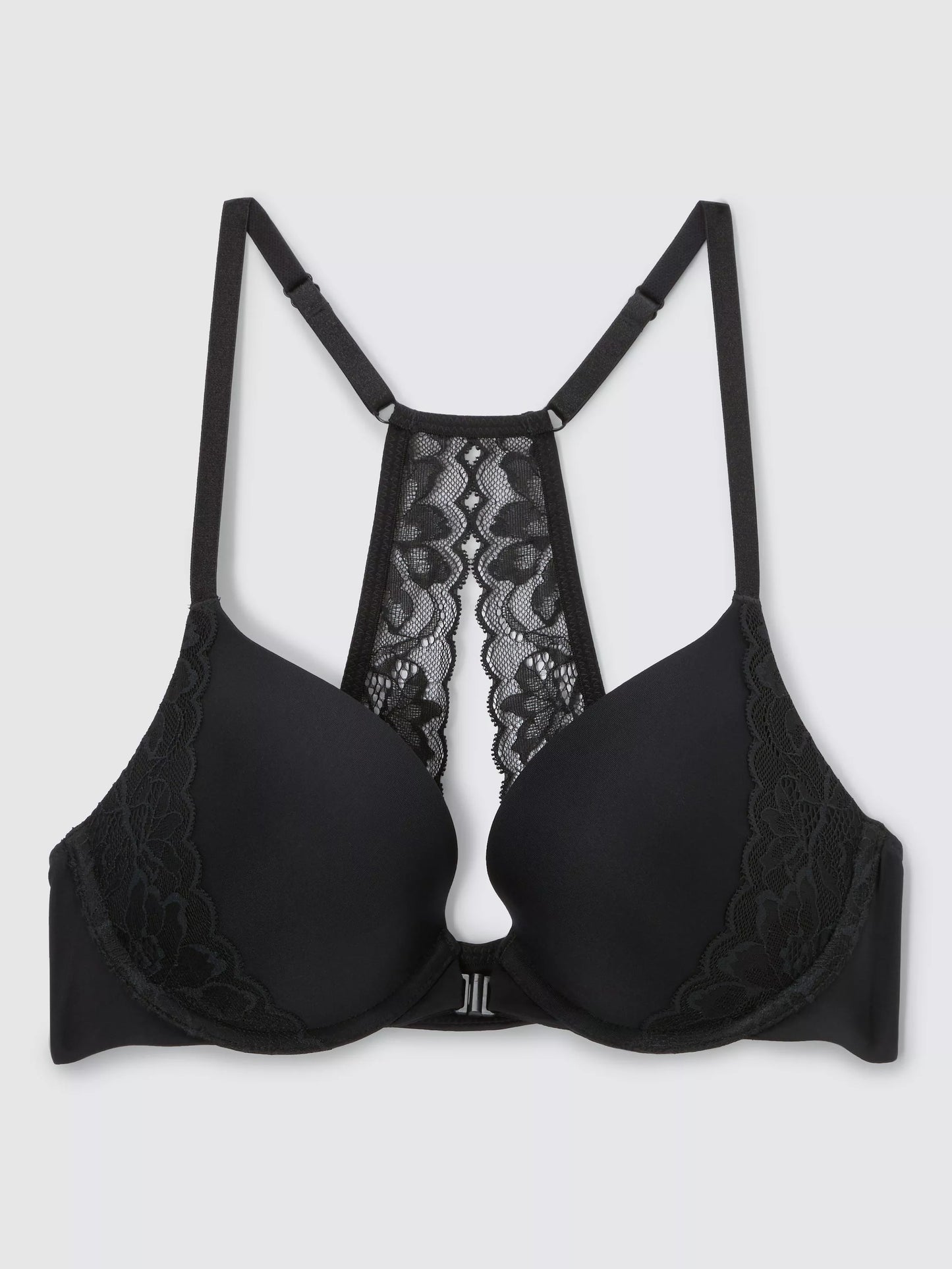 ‘Zayla’ lace racer back bra in black size 36B