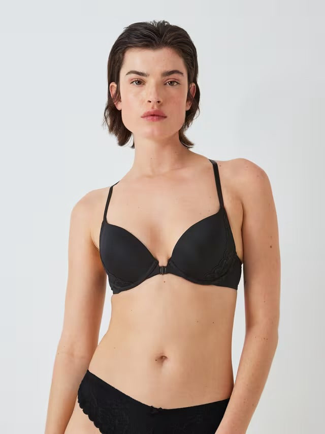‘Zayla’ lace racer back bra in black size 36B