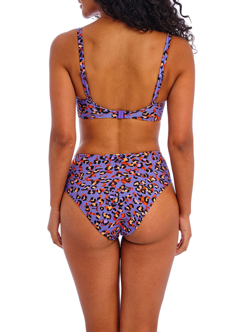 FANTASIE ‘Santiago nights’ plunge bikini top in leopard