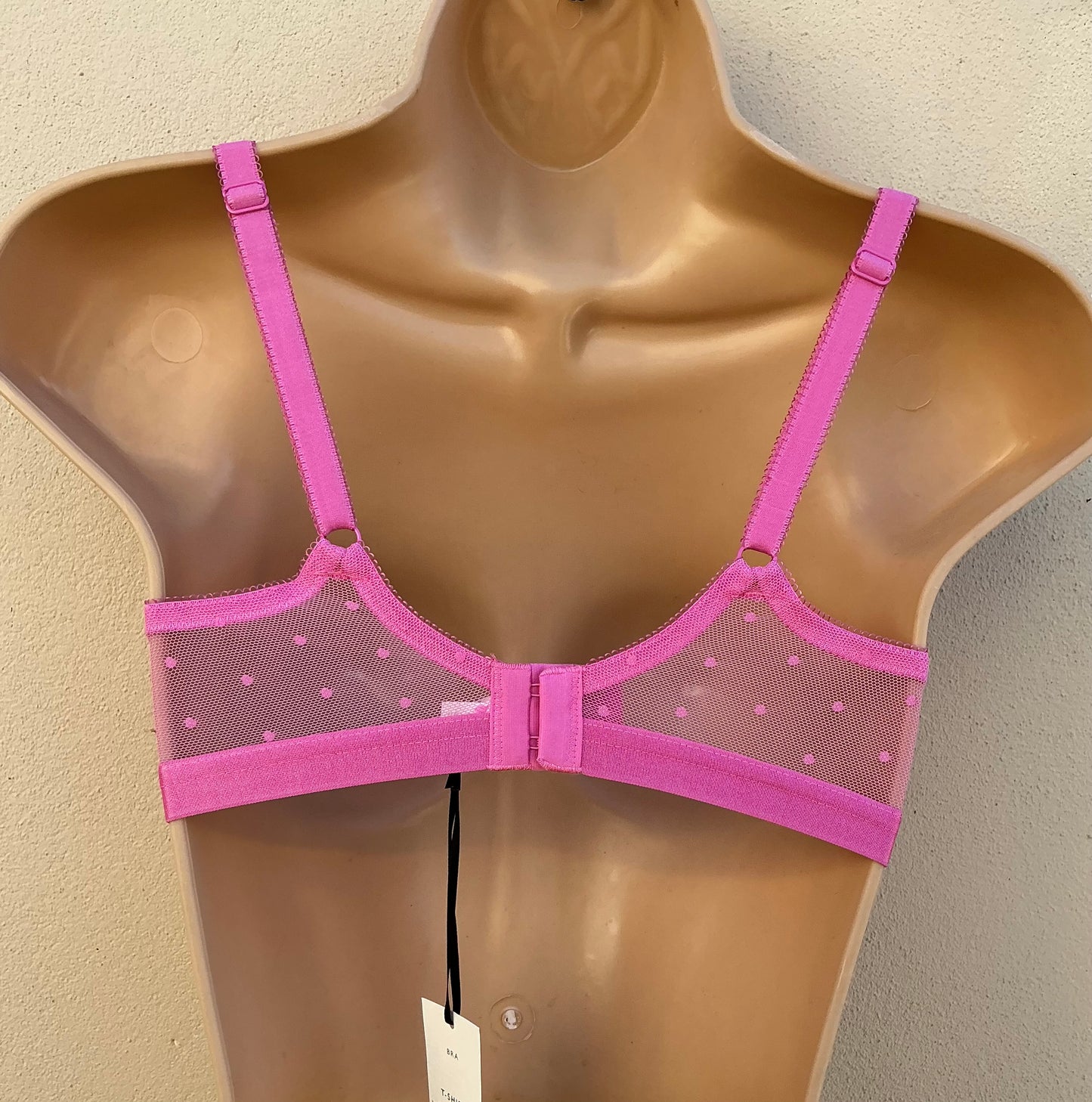 ‘Reece’ lace, non padded bra in pink