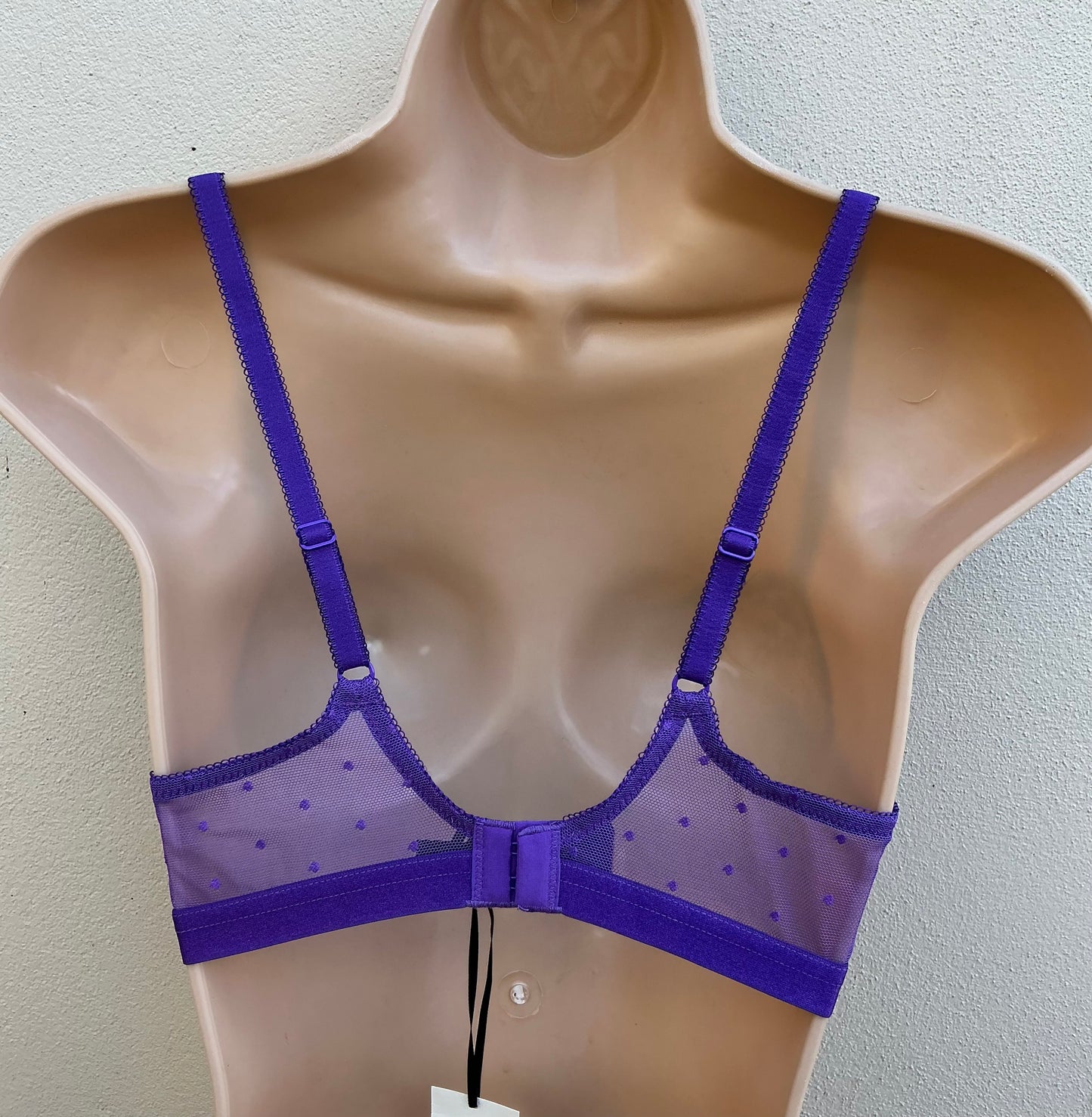 ‘Reece’ lace, non padded bra in purple