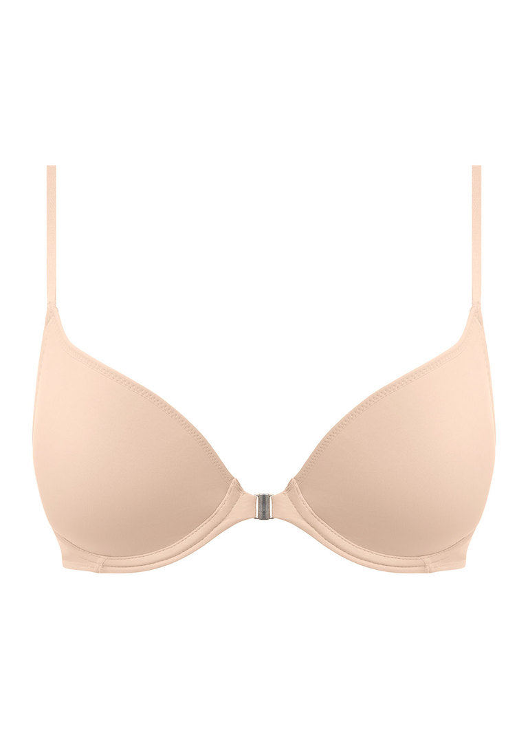 ‘Accord’ front fastener convertible bra in frappe