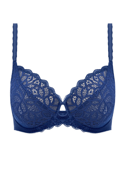 ‘Raffine’ classic underwired bra in sapphire size 34C