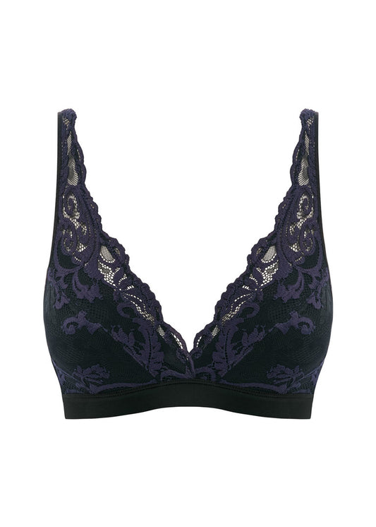‘Instant icon’ bralette in black eclipse size M