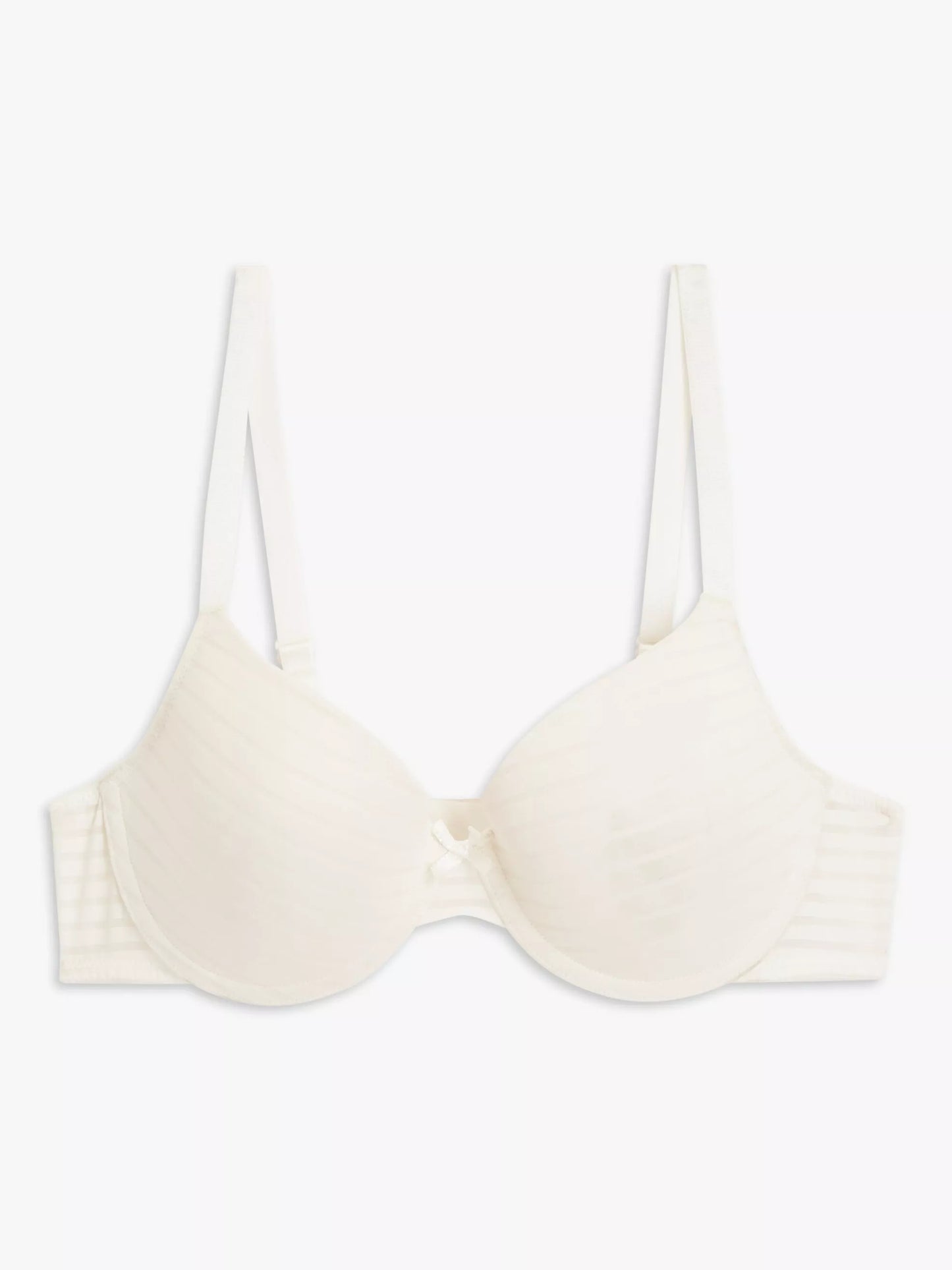 ‘Rosie’ striped t shirt bra in ivory
