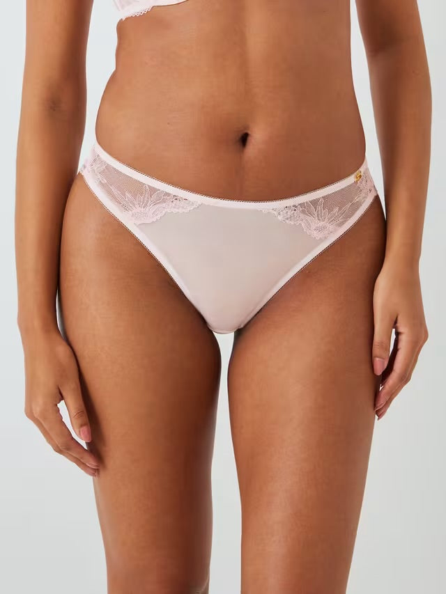 ‘Jolene’ lace Brazilian briefs in light pink size 12