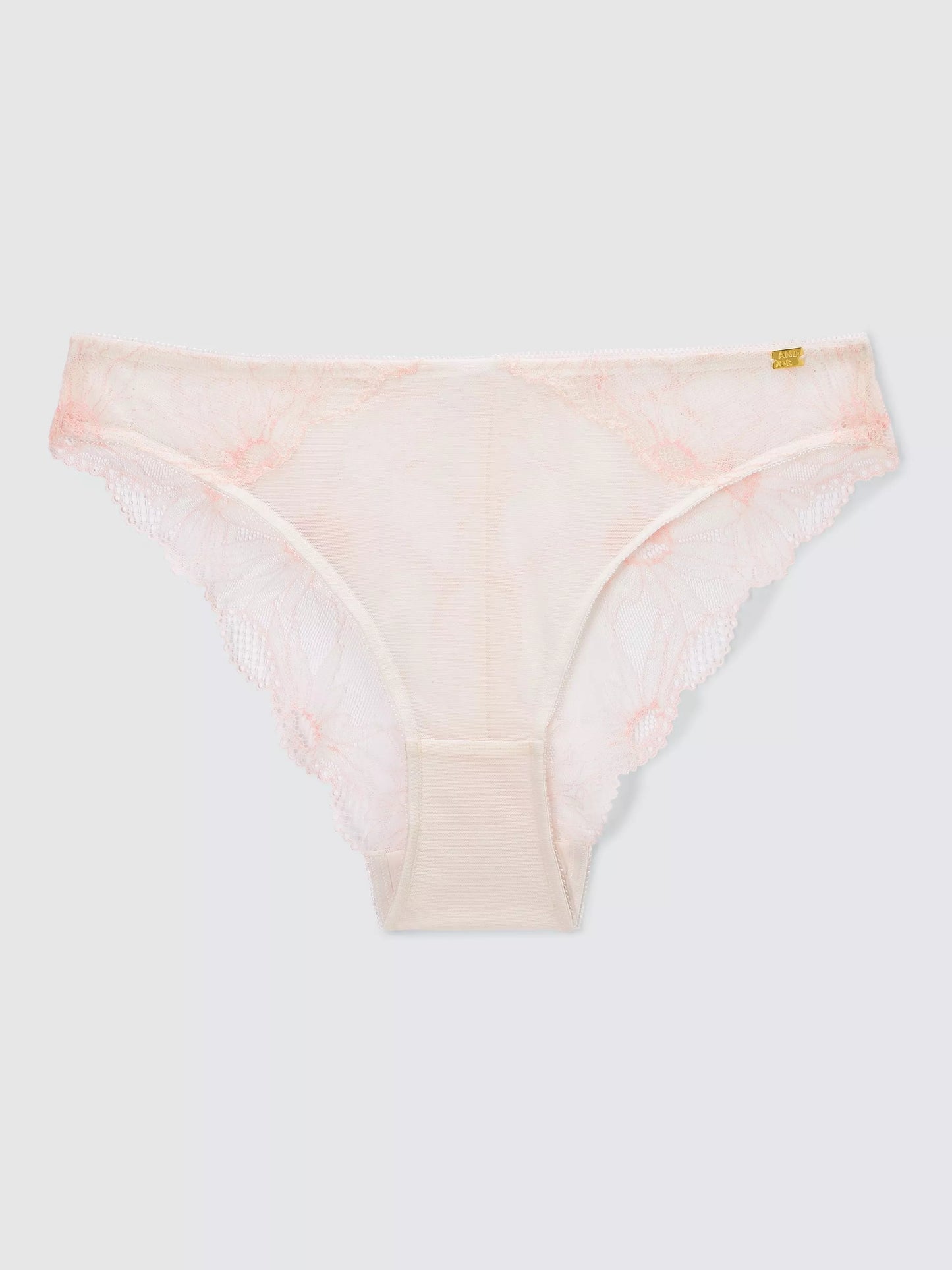 ‘Jolene’ lace Brazilian briefs in light pink size 12