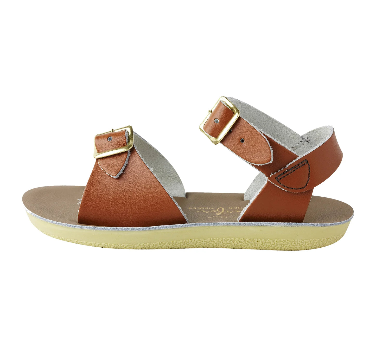 SALT-WATER ‘Surfer’ sandals in tan size 11
