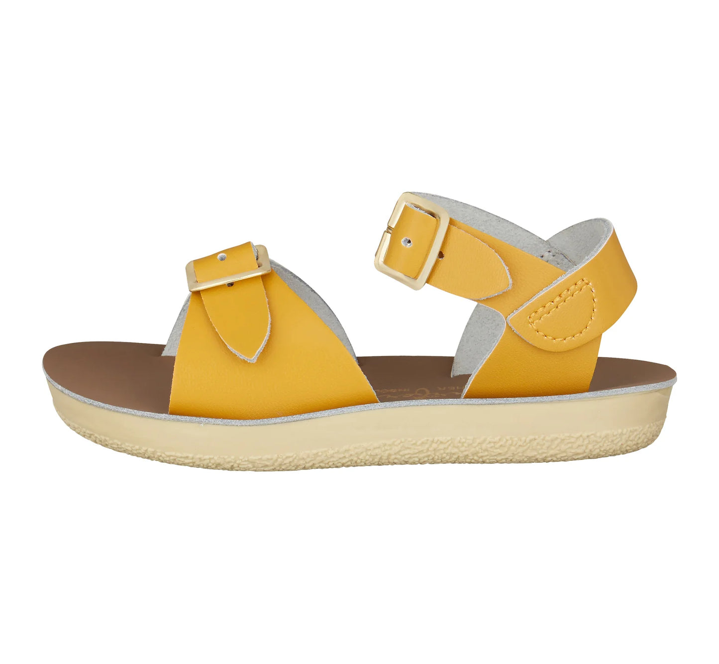 SALT-WATER ‘Surfer’ sandals in Mustard size 10 (28)