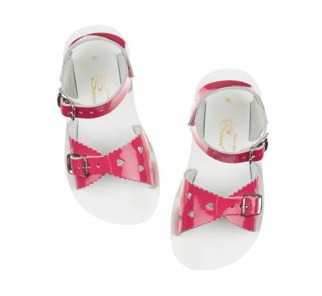 SALT-WATER ‘Sweetheart’ sandals in fuchsia size 11 (29)