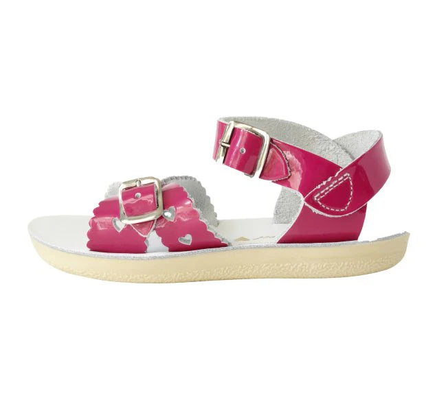 SALT-WATER ‘Sweetheart’ sandals in fuchsia size 11 (29)