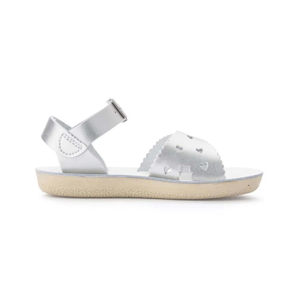 SALT-WATER ‘Sweetheart’ sandals In silver