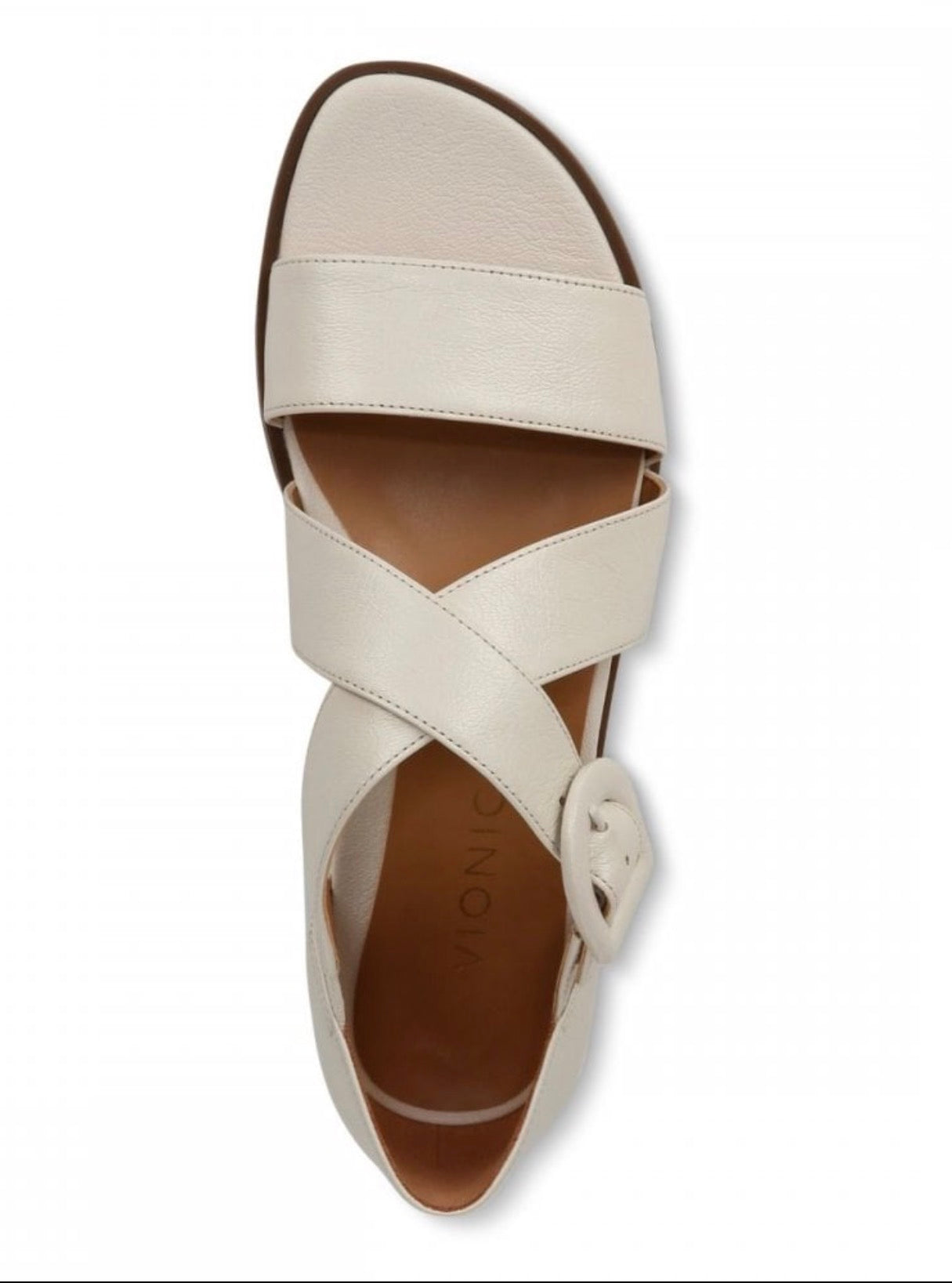 VIONIC ‘Pacifica’ cream leather sandals size 6 (39)