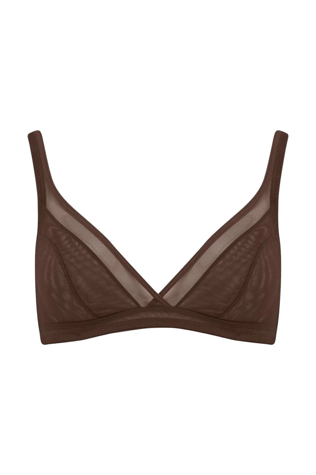 Mesh wireless bra in Berry
