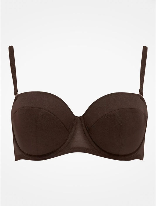Strapless and multi way bra in berry