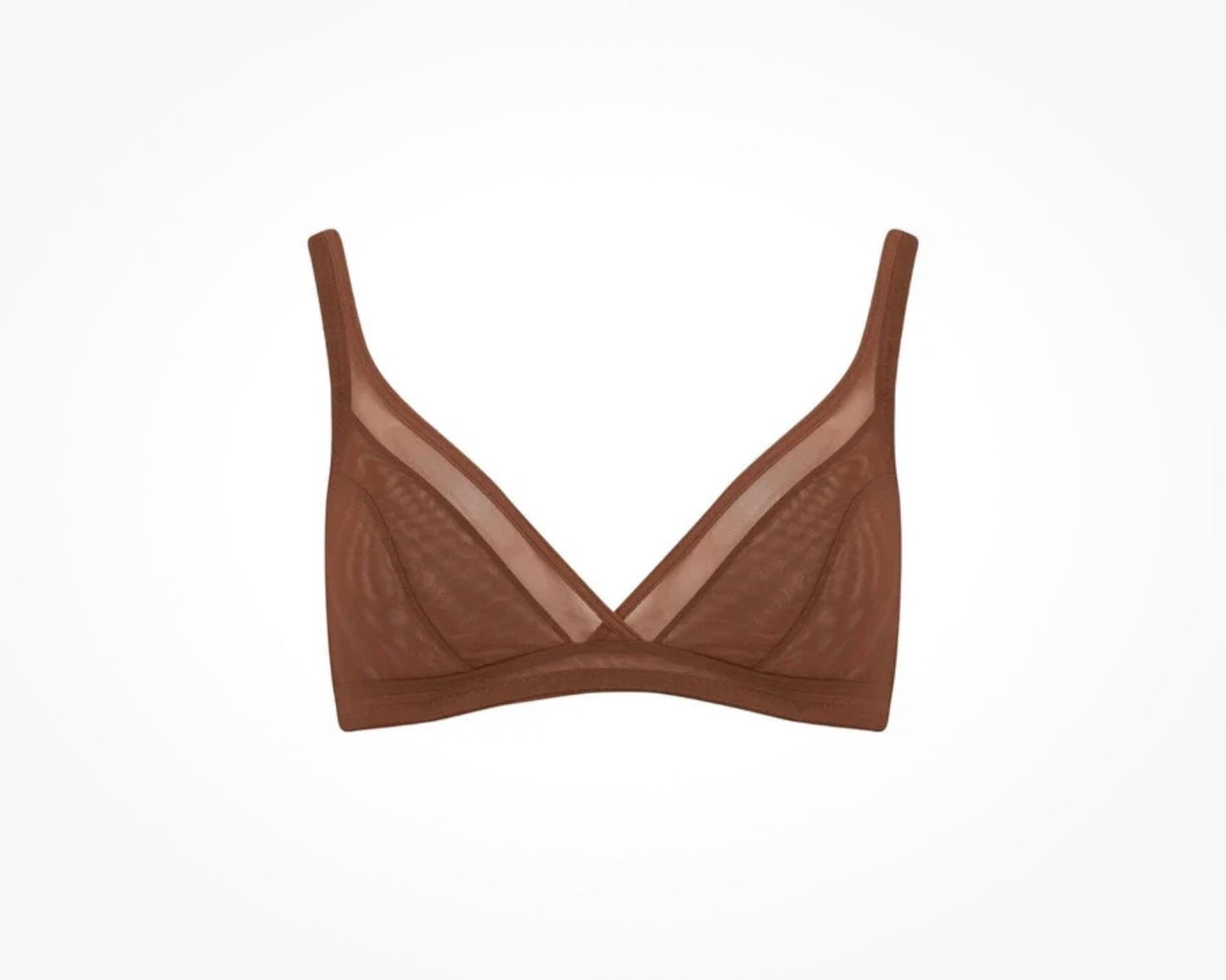 Mesh wireless bra in cinnamon size 34D/DD