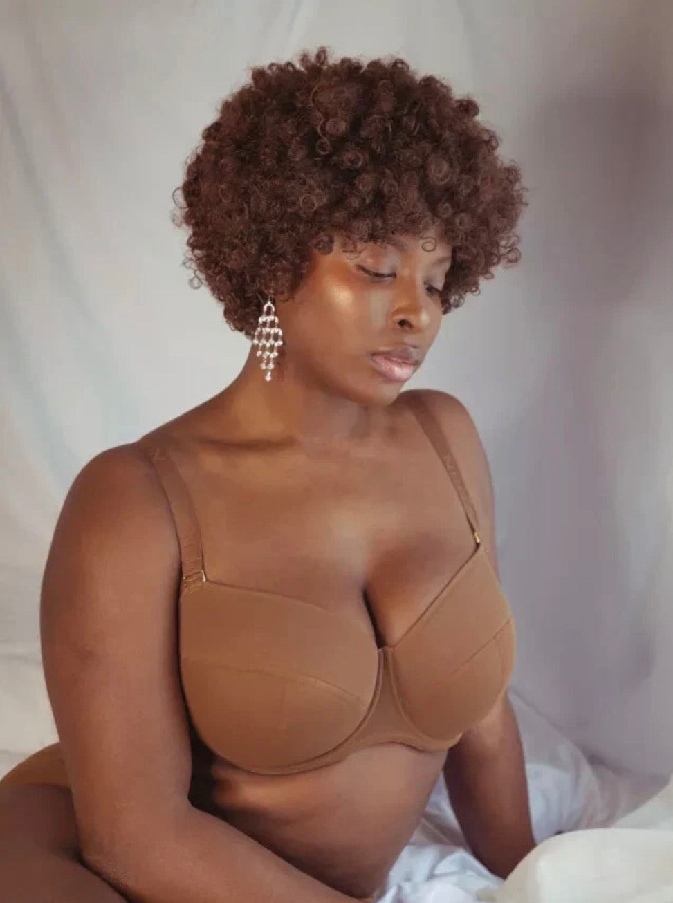 Strapless and multi way  bra in caramel