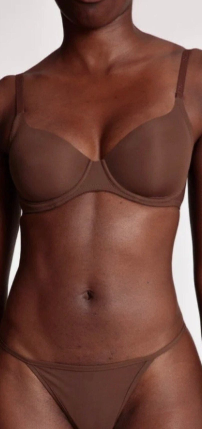 T shirt bra in berry