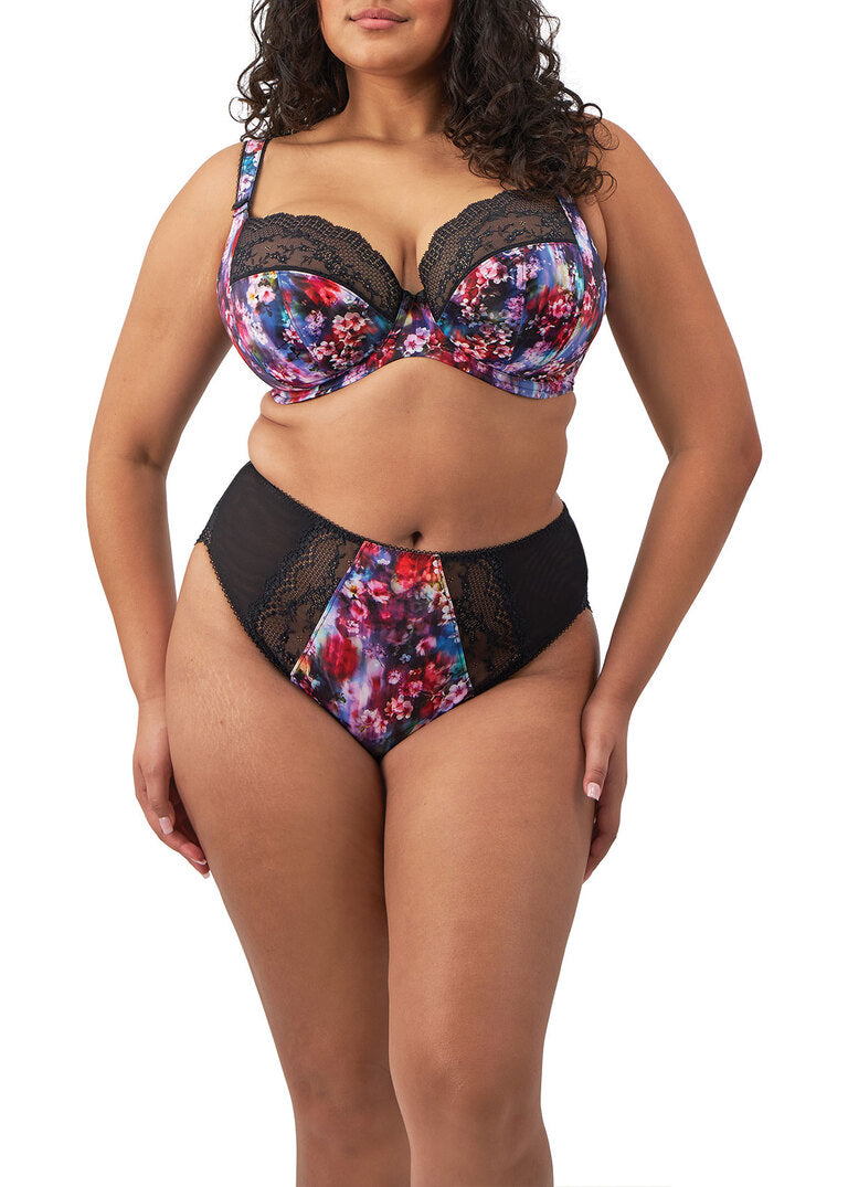 ‘Lucie’ high leg briefs in cherry blossom