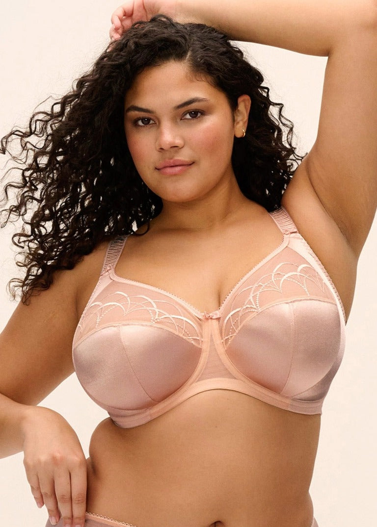 ‘Cate’ full cup, banded bra in latte